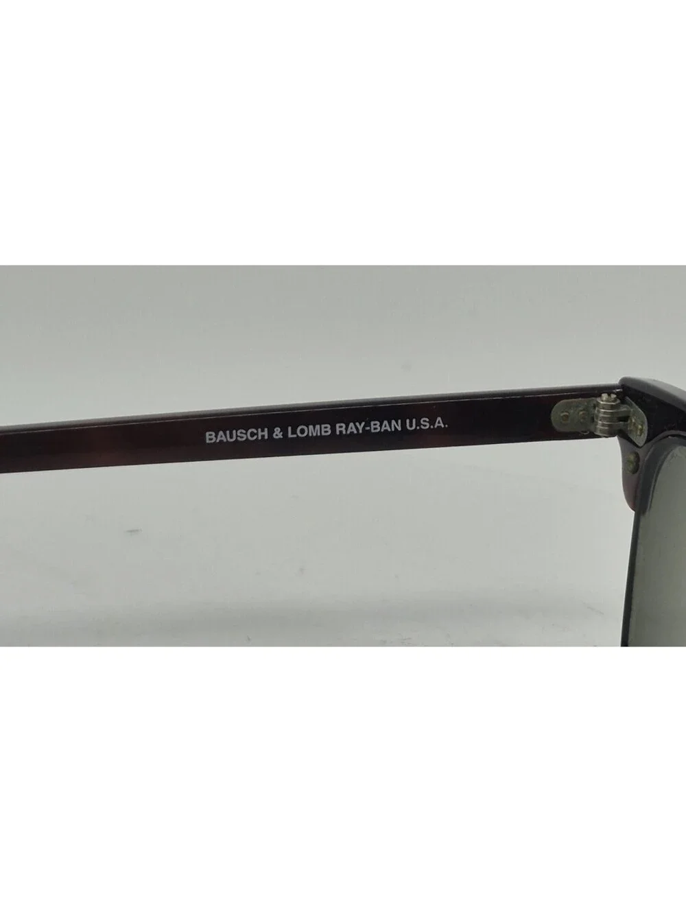 Ray Ban Bausch & Lomb Clubmaster Sunglasses Tortoise Gold W0366 Mens USA Vintage